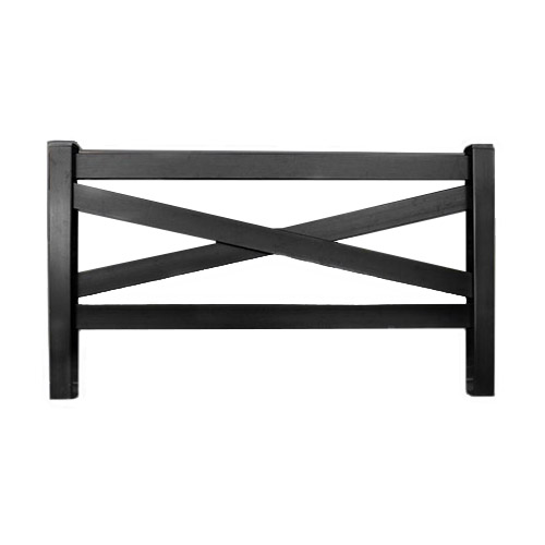 Blackline HHP Black Crossbuck Horse Fence