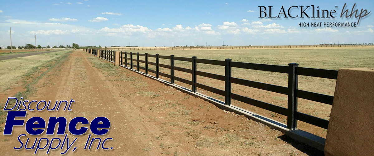 Blackline HHP Black Vinyl Fence