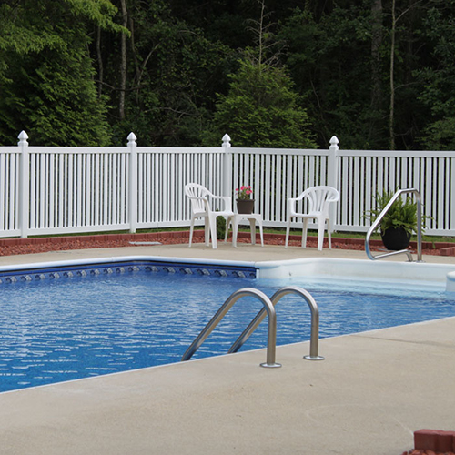 Seneca Narrow Durables Vinyl Pool Fence