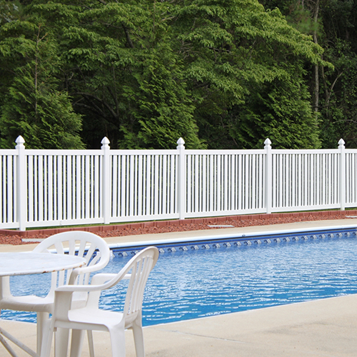 Seneca Narrow Durables Vinyl Pool Fence