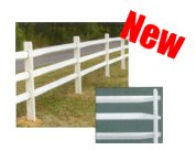 Vinyl Split Rail Fence