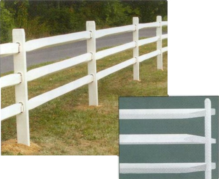 Split Rail Vinyl Fence