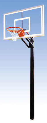 stationary basketball backboard