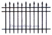 Elite-15 Staggerd Spear Top Ornamental Aluminum Fencing