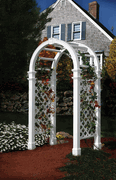 Nantucket vinyl garden arbor