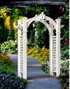 Brookfield vinyl garden arbor