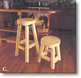 Cedar Bar Stools