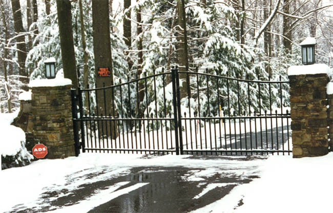 wrought iron gate