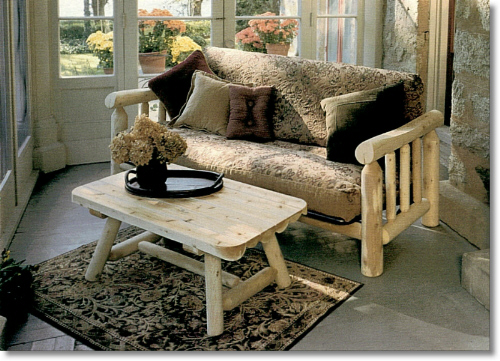 Cedar chairs and cedar setees