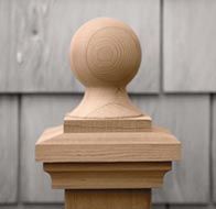 Redwood Post Cap
