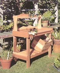 Western Ren Cedar Potting Bench