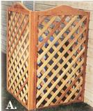 Red cedar lattice enclosure