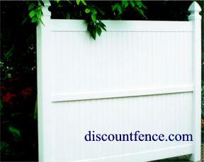Norfolk vinyl fencing use the sleek 3" picket design.