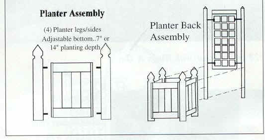 wooden flower planters