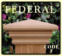 Federal Wooden Post Cap