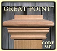 Great Point Wooden Post Cap