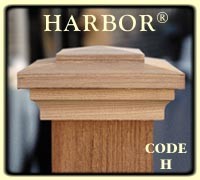 Harbor Wooden Post Cap