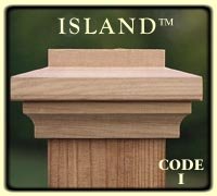 Island Wooden Post Cap