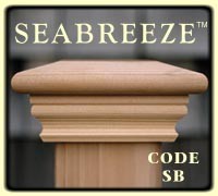 Sea Breeze Wooden Post Cap