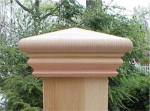Pyramid Cedar Post Cap