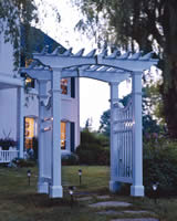 Winchester vinyl garden arbor