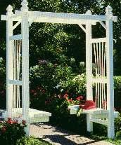 vinyl arbor and trellises collection