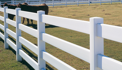 Certagrain 4-rail post and rail horse fence