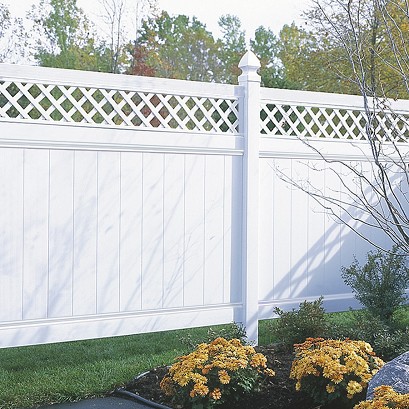 The Lexington Privacy vinyl fence offers the same tongue and groove construction with a more competitive price. 