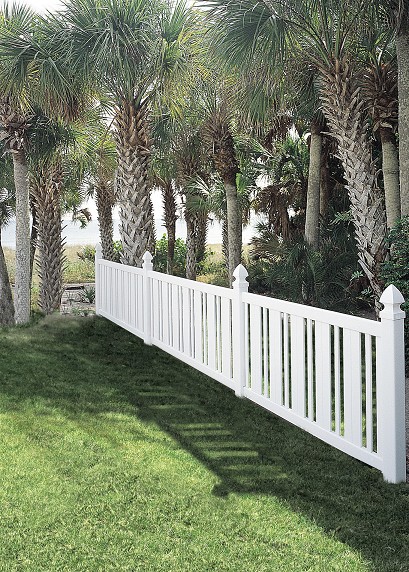 Countess Contemporary Vinyl Fence