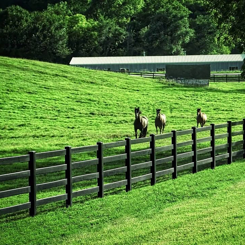 Blackline HHP Black Four Rail Horse Fence